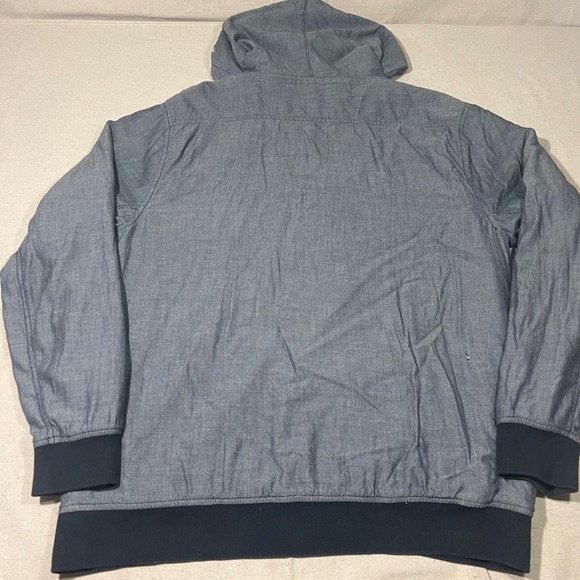 VTG Altamont Victorville Jacket Mens XL Blue Hooded Quilted Lining Y2K *FLAWS - Picture 3 of 15